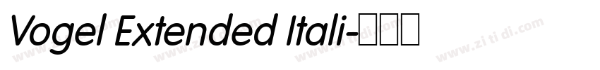 Vogel Extended Itali字体转换